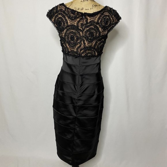 Tadashi Black Lace Sheath Dress - Picture 7 of 10